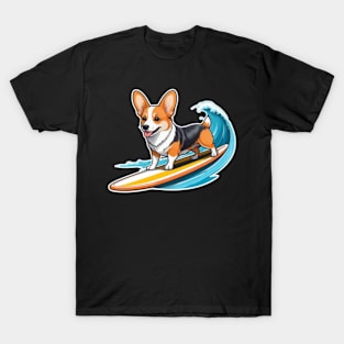 Surfing Corgi T-Shirt